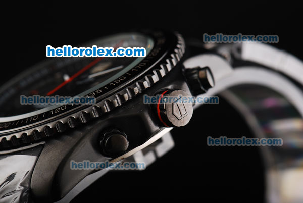 Tag Heuer Grand Carrera Calibre 17 Chronograph Quartz Black Dial - Click Image to Close